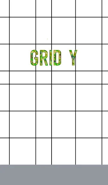 [LINE着せ替え] グリッド Y：格子 シンプルの画像1