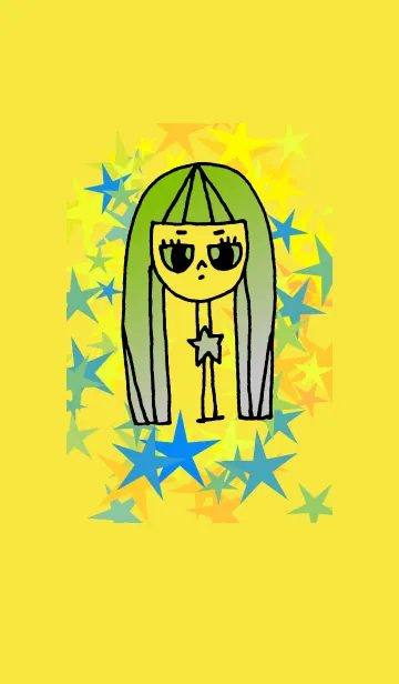 [LINE着せ替え] neck lady star shower Y 2の画像1