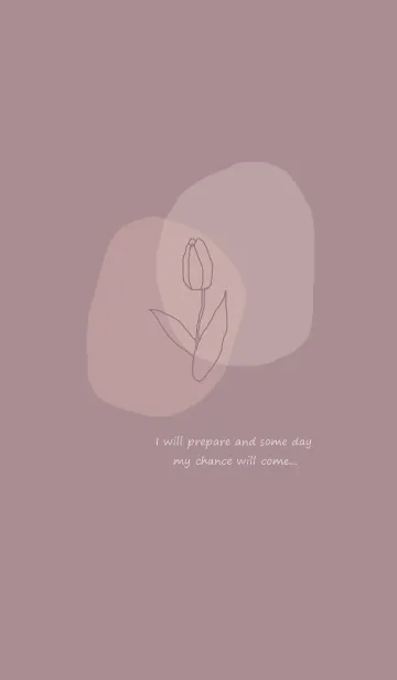 [LINE着せ替え] vintage flower / smokey pinkの画像1