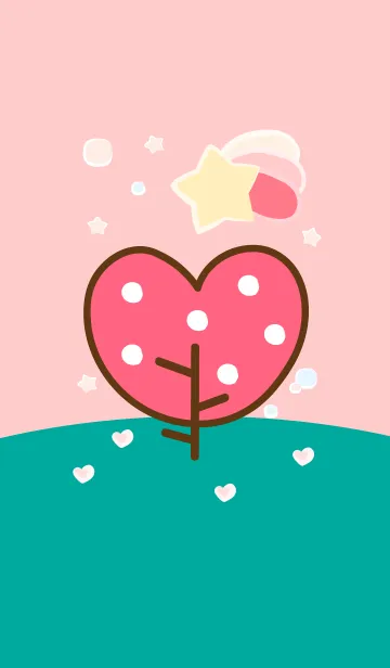 [LINE着せ替え] Lovely heart tree 74の画像1