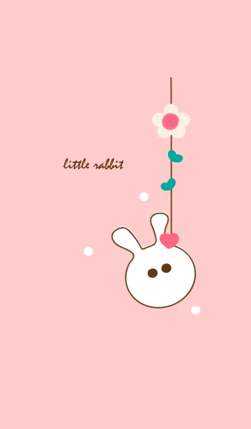 [LINE着せ替え] little rabbit with little heart 26の画像1