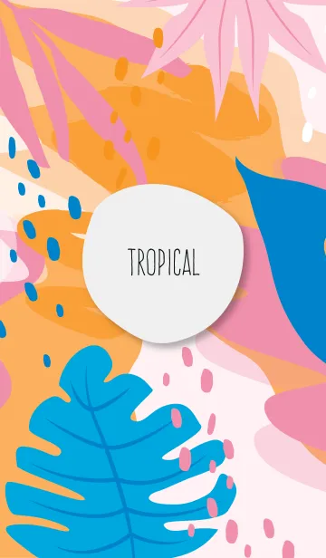 [LINE着せ替え] Abstract Tropical Pig Pinkの画像1