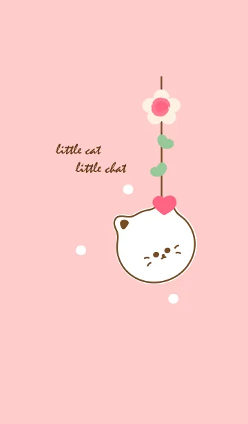 [LINE着せ替え] little cat with little heart 22の画像1
