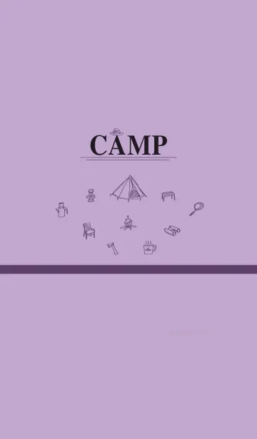 [LINE着せ替え] CAMP grape purpleの画像1