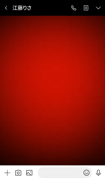 [LINE着せ替え] Candy Red Button In Black V.2 (jp)の画像3