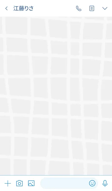 [LINE着せ替え] 手書きチェック スマイル グレー4の画像3