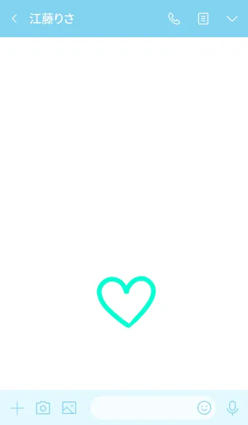 [LINE着せ替え] シンプル ハート 006の画像3