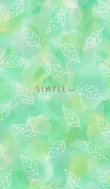 [LINE着せ替え] 葉たくさんライトグリーン2の画像1