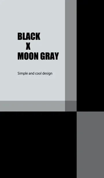 [LINE着せ替え] BLACK X MOON GRAYの画像1