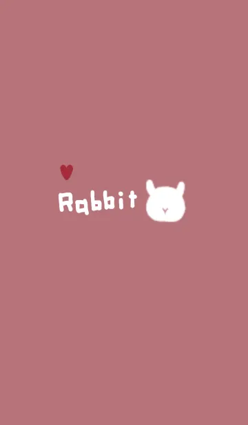 [LINE着せ替え] RABBIT /DULL PINKの画像1