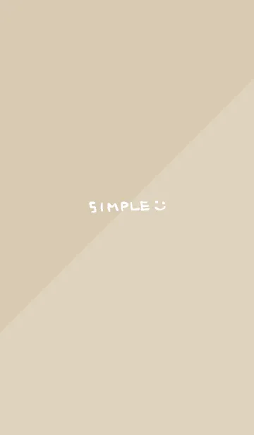 [LINE着せ替え] シンプル2色ベージュ17の画像1