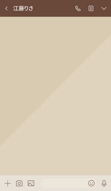 [LINE着せ替え] シンプル2色ベージュ17の画像3