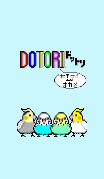 [LINE着せ替え] DOTORI セキセイandオカメの画像1