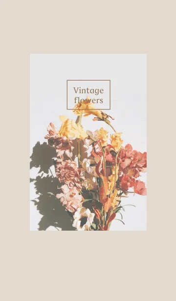 [LINE着せ替え] Vintage flowersの画像1