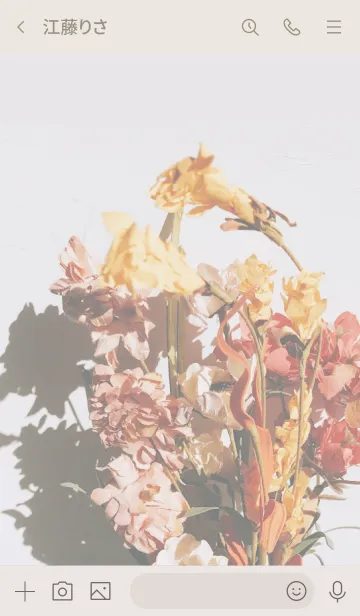 [LINE着せ替え] Vintage flowersの画像3