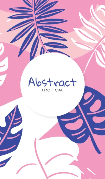 [LINE着せ替え] Abstract Tropical Illusion Pinkの画像1