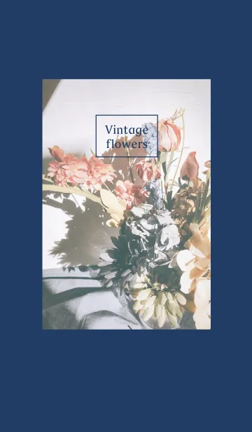 Vintage flowers -Navy-の着せ替えメイン画像