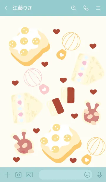 [LINE着せ替え] Yummy sandwich 35 :)の画像3