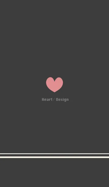 [LINE着せ替え] Heart / Design -black-の画像1