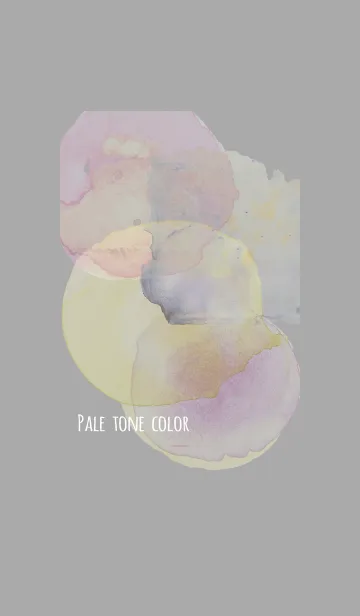 [LINE着せ替え] ダークグレー ピンク:ペールトーン着せ替えの画像1