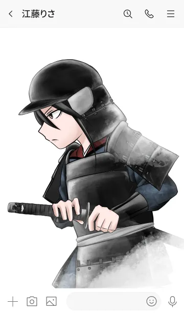 [LINE着せ替え] こむすめ侍 戦国甲冑の画像3