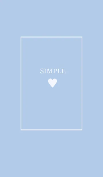[LINE着せ替え] 大人のシンプルハート =ice lightblue=の画像1