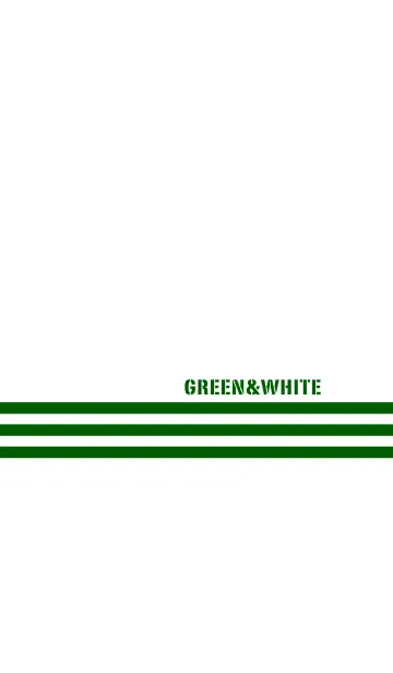 [LINE着せ替え] シンプル 緑と白 No.8-2の画像1