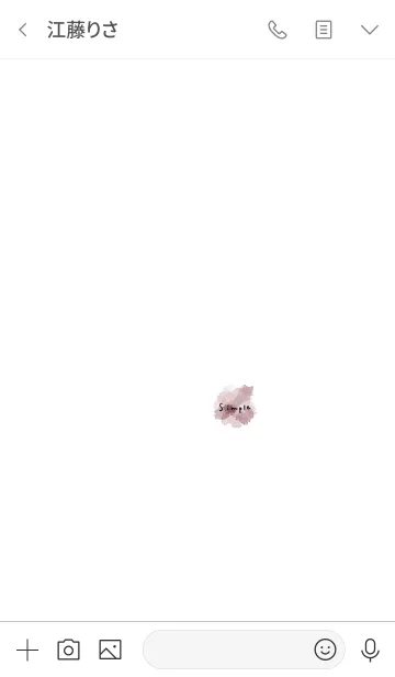 [LINE着せ替え] 大人水彩くすみピンク。シンプル。の画像3