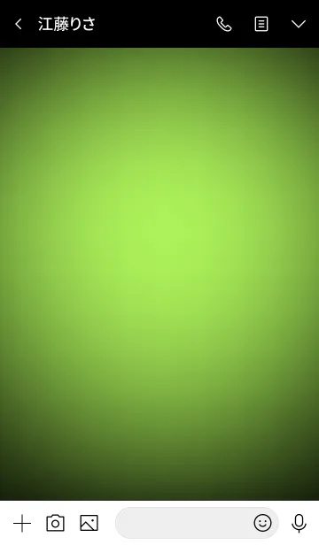 [LINE着せ替え] Lime Green In Black Vr.4 (jp)の画像3