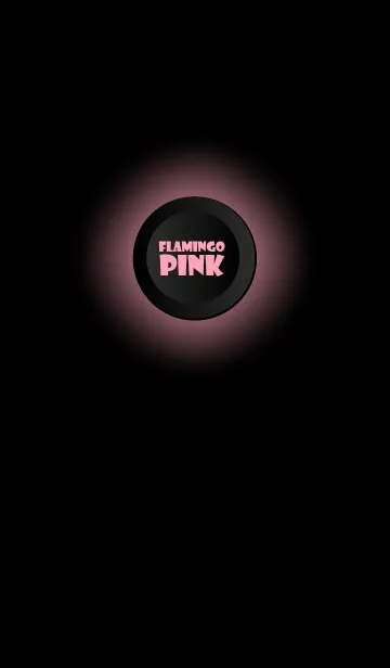 [LINE着せ替え] Flamingo Pink Button In Black V.2 (jp)の画像1