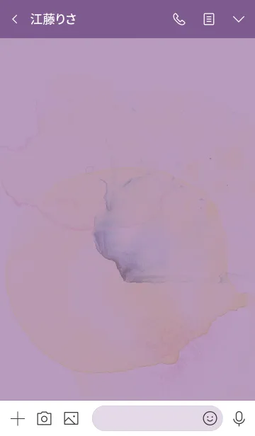 [LINE着せ替え] 紫 : ペールトーンの着せ替えの画像3