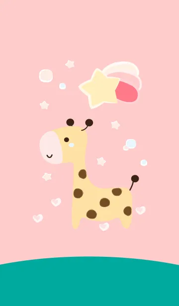 [LINE着せ替え] Cute giraffe 82 ^^の画像1