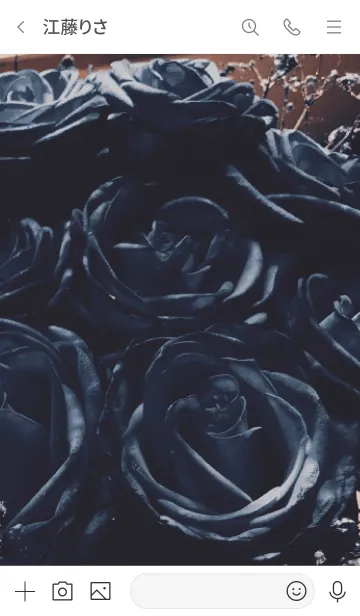 [LINE着せ替え] Vintage Blue roseの画像3