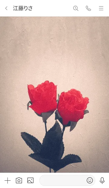 [LINE着せ替え] Vintage Red rose_1の画像3