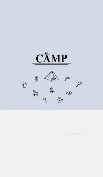 [LINE着せ替え] CAMP gray blueの画像1