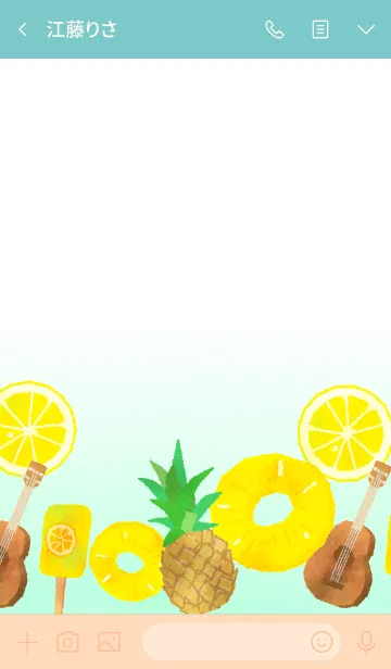 [LINE着せ替え] FRUITY SUMMER 01の画像3