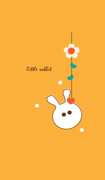 [LINE着せ替え] little rabbit with little heart 27の画像1