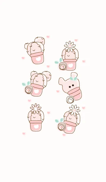 [LINE着せ替え] Lovely cactus 74 :)の画像1