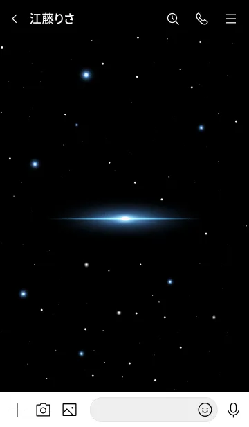 [LINE着せ替え] Starry Sky -BEAUTY BLUE STAR-の画像3