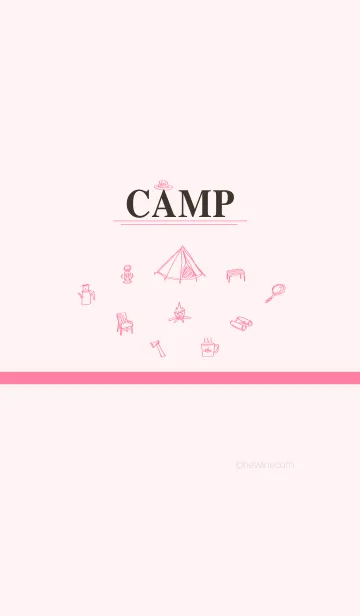 [LINE着せ替え] CAMP cherry pinkの画像1