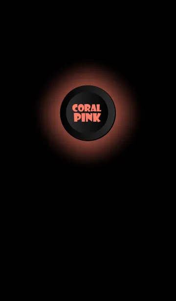 [LINE着せ替え] Coral Pink Button In Black V.2 (jp)の画像1