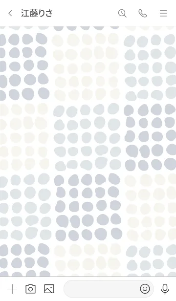 [LINE着せ替え] まめまめいろいろネイビー系の画像3