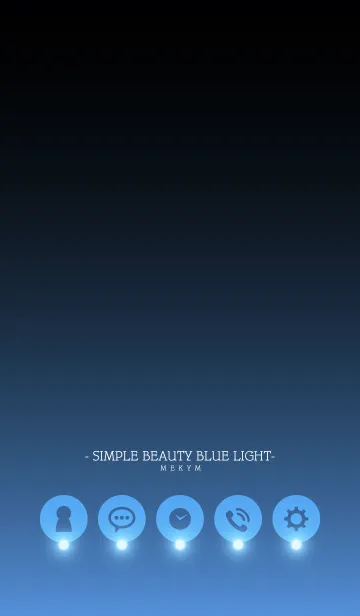 [LINE着せ替え] - SIMPLE BEAUTY BLUE LIGHT -の画像1