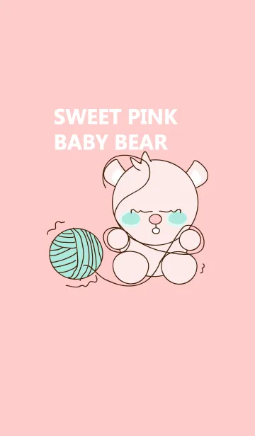 [LINE着せ替え] Sweet pink baby bear 47の画像1