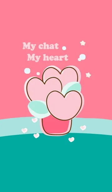 [LINE着せ替え] My chat my heart flower 8の画像1