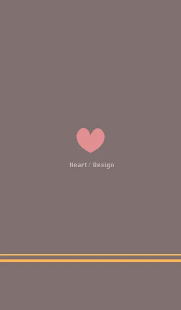 [LINE着せ替え] Heart / Design -orange-の画像1