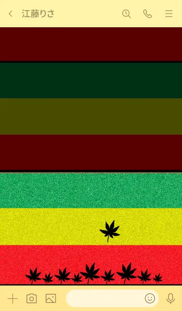 [LINE着せ替え] ハッピー*ラスタカラー★レゲエ 10*Ten*O*の画像3