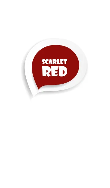 [LINE着せ替え] Scarlet Red Button In White (jp)の画像1