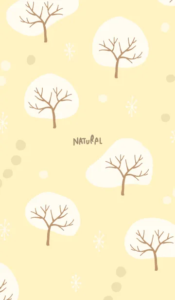[LINE着せ替え] 木々 イエローの画像1