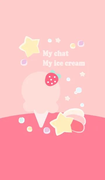 [LINE着せ替え] My chat my ice cream 8の画像1